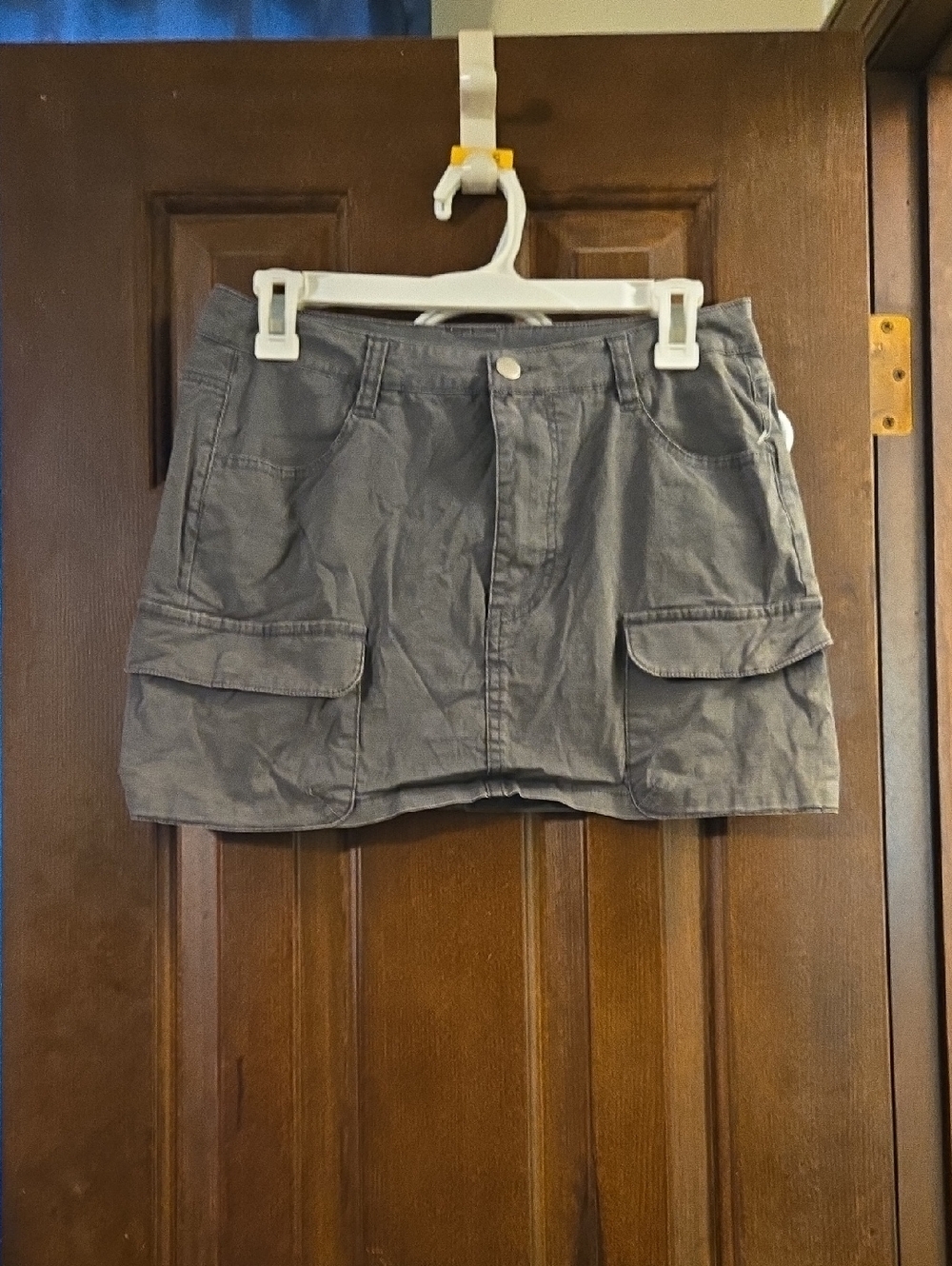 Altar'd State Gray Cargo Mini Skirt